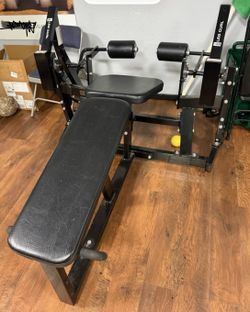 Hammer Strength Iso-Lateral Leg Extension and Iso-Lateral Leg Curl Plate Loaded Weight Training Machines $1500 Each Black on Black