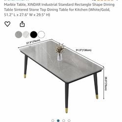 Modern Marble Dining Table 