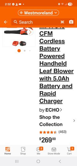 Echo X - Force battery blower