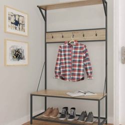 Hall Tree, Organizer, Shoe Rack, Coat Rack