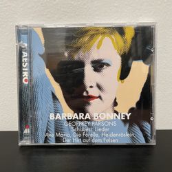 Barbara Bonney Lieder CD Album RARE Franz Schubert Classical Jazz Parsons 1994