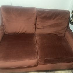 Dark Red Two Seater Couch 