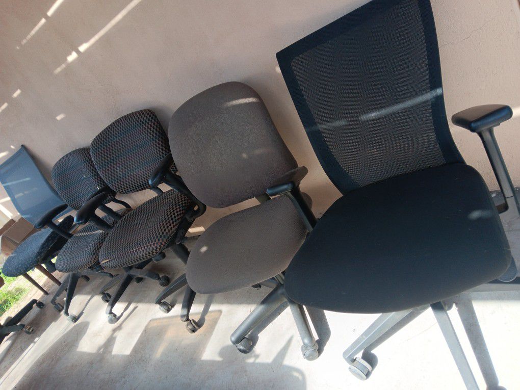 Various Rolling Office Desk Shop Garage Chairs $10 Each