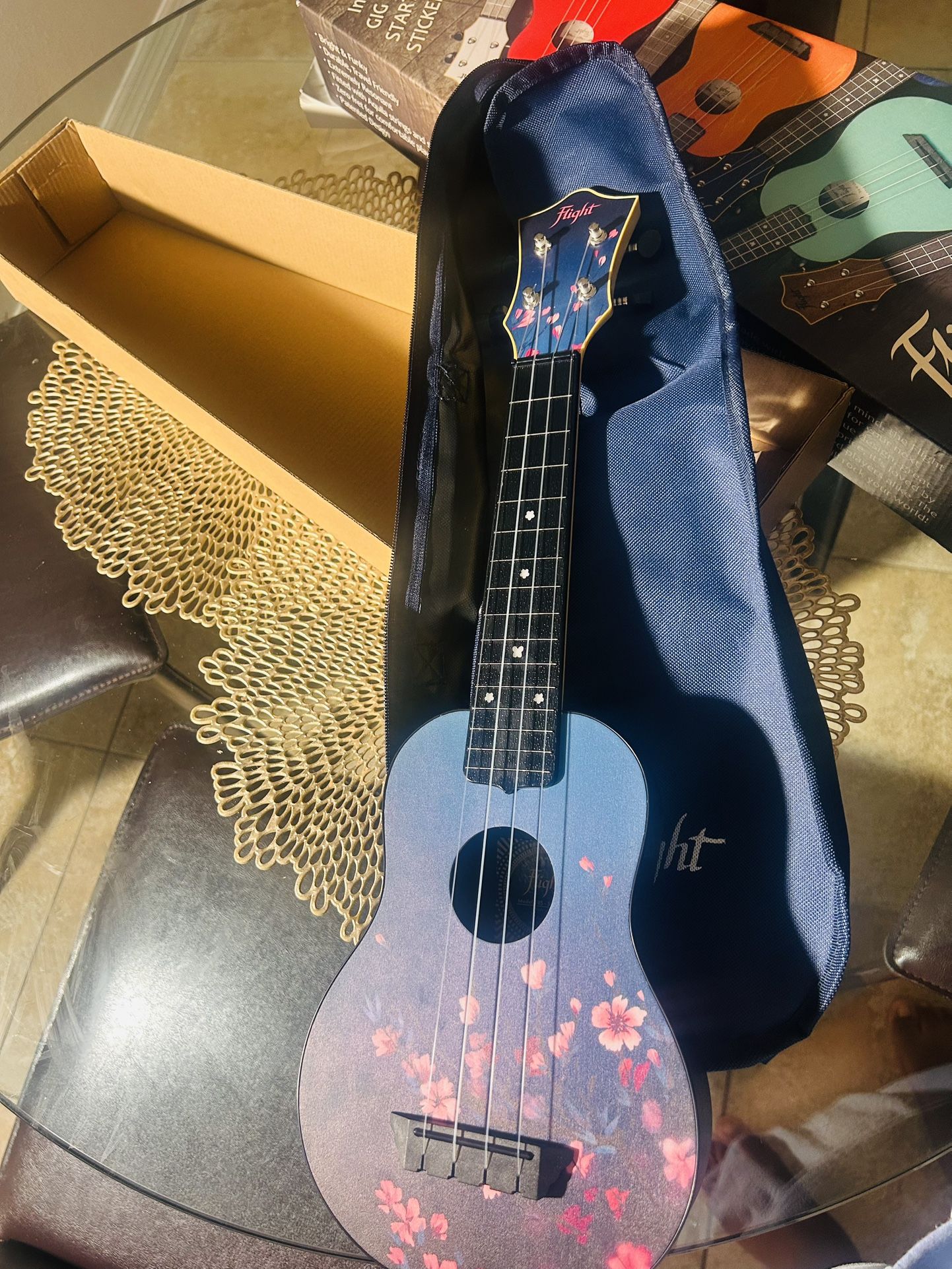 Brand New Flight Soprano Ukulele with Case – Never Used