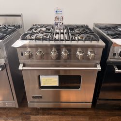 Professional Commercial Grade 30” Viking Gas Range Stove