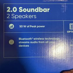 ONN blast 16’ Inch 2.0 SoundBar, Bluetooth