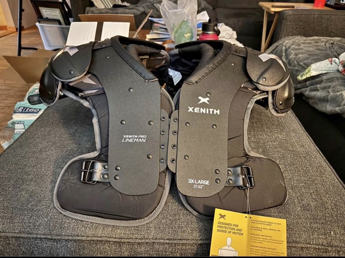 XENITH football pads NWT