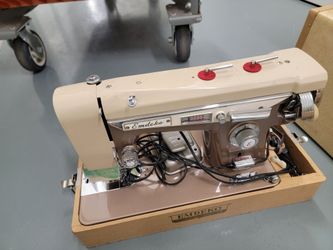 Emdeko zig zag quality home sewing machine all metal made in Japan