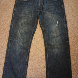 Axist Mens Straight Leg  Designer Jeans Size 36W X 30L