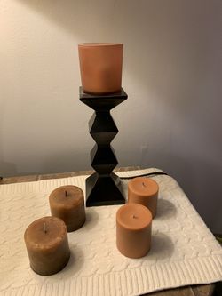 Table Lamp And Candles Thumbnail