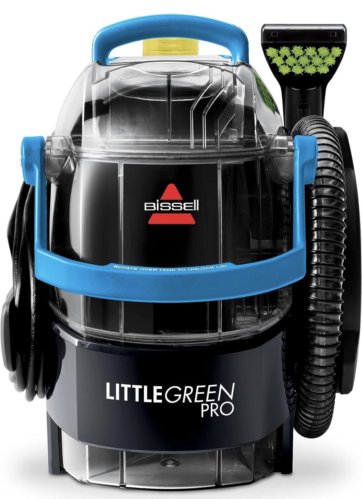 BISSELL Little Green Pro Portable Carpet & Upholstery Cleaner and Car/Auto Detailer with Deep Stain Tool, 3" Tough Stain Tool, plus two 8 oz. trial-si