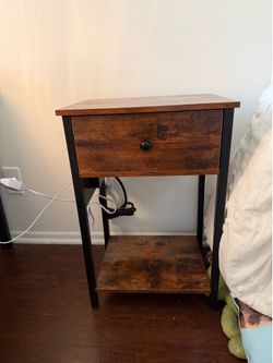 Nightstand with charging port