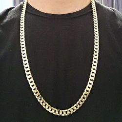 Gold Chain Cuban Link 30in 10mm