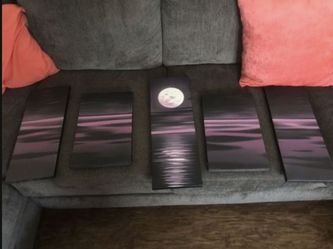 Beautiful 5 Piece Wall Art 