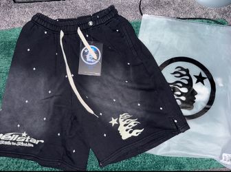 Hellstar Men's Black Shorts 100% Cotton Size M with tags