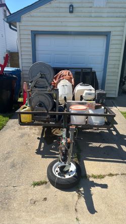 Pressure washing trailer business for sale