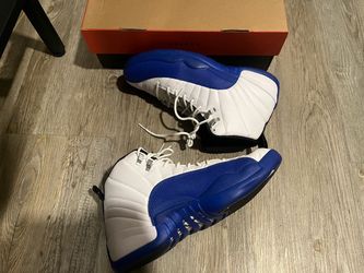 Air Jordan 12 Retro White Blue Sneakers