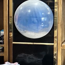 Custom Aqua Decor acrylic spherical aquarium / architectural water feature, circa 1970s–80s