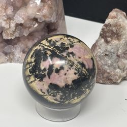Crystal Rhodonite Pink Sphere