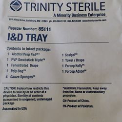 Incision And Drainage Tray