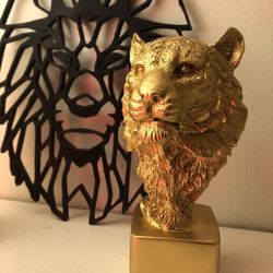 Gold Painted Lion 
