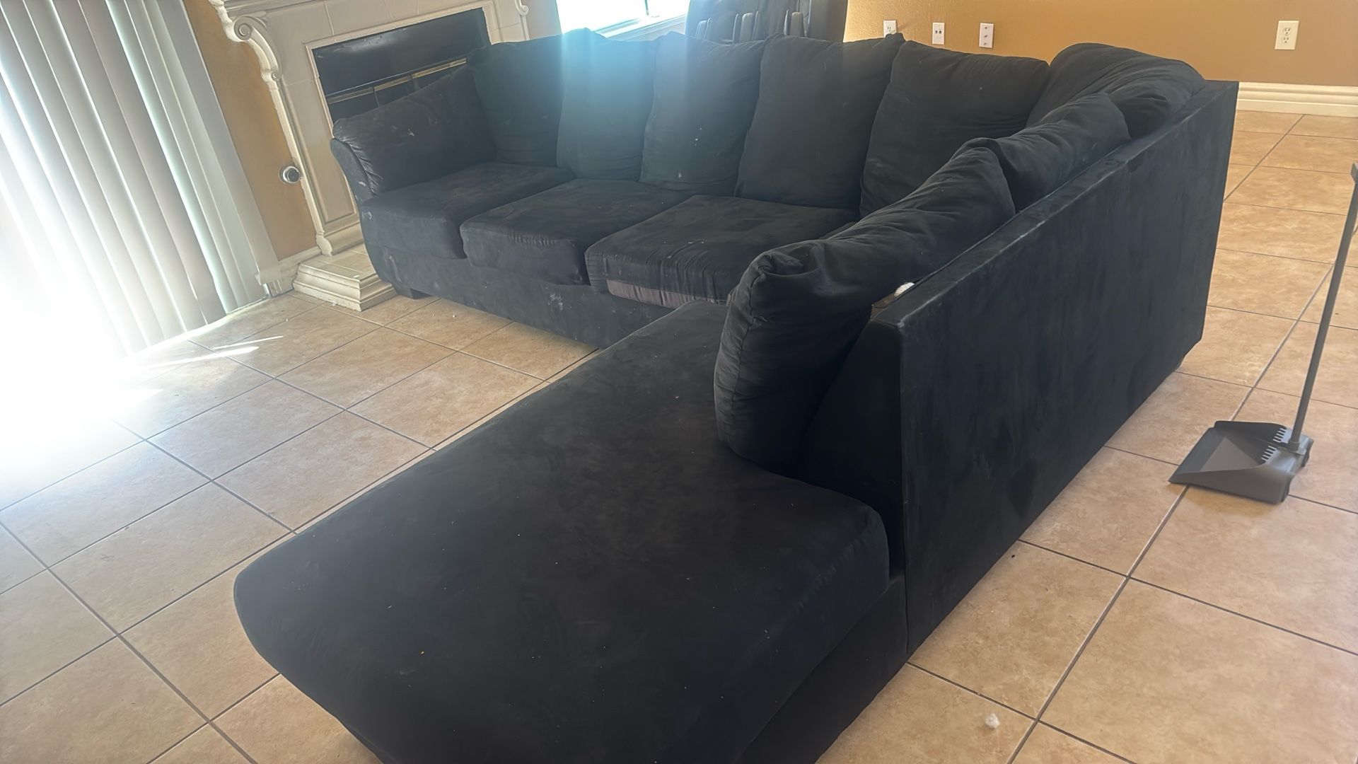 Black Lounge Couch