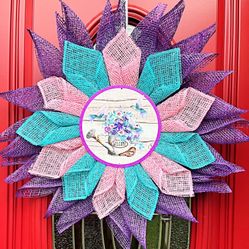 Pastel Welcome Wreath