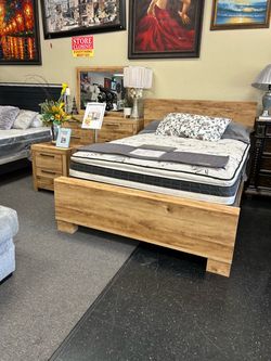 Bed frame, dresser, mirror , nightstand