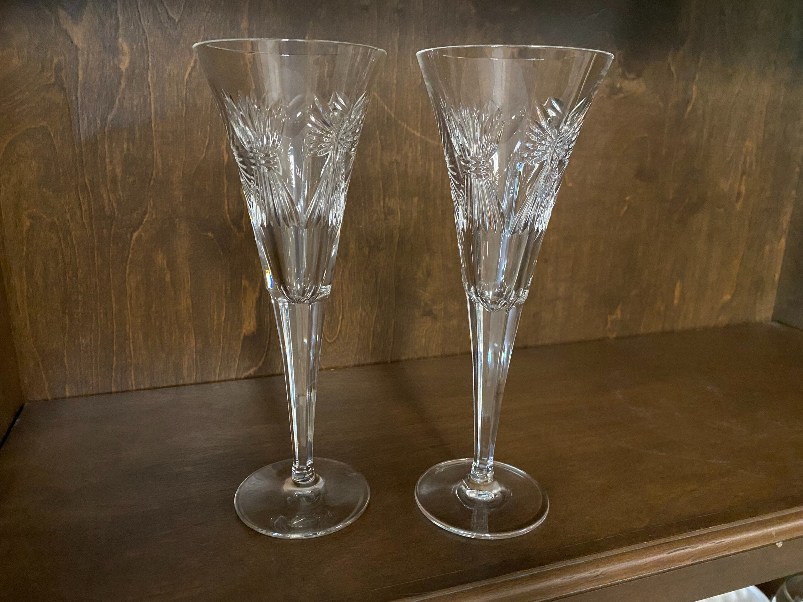 WATERFORD CRYSTAL Millennium Toasting Flute Pair
