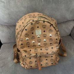 MCM Stark Sprinkle Stud Medium Backpack 
