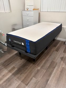 Nectar Twin XL Adjustable Bed Frame and Mattress