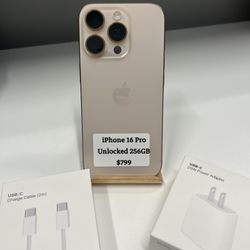 iPhone 16 Pro  256GB  Unlocked 