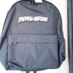 Fucking Awesome Velcro Stamp Backpack (Black) One Size for Sale in