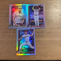 2025 TOPPS LOT OF 3 SILVER CARDS