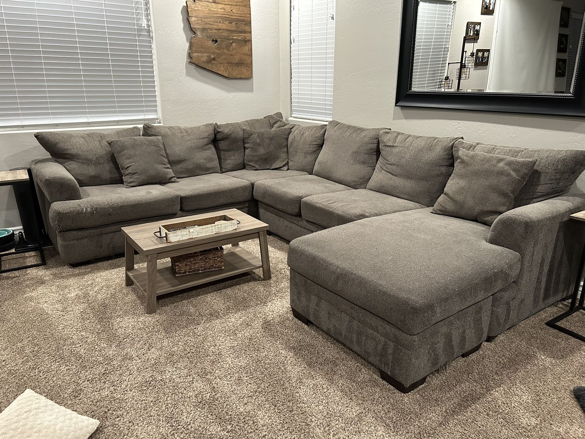 Gray Sectional Couch