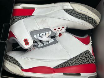 Air Jordan 3 Fire Red Sneakers size 12.5