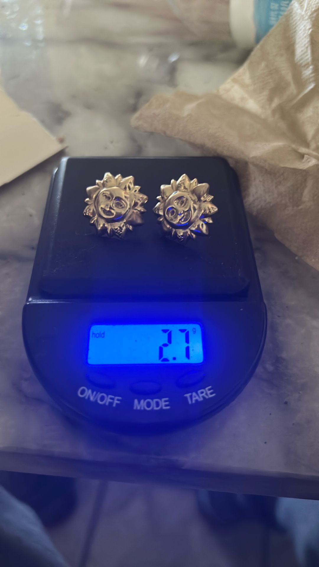 10k Pendent With Vs1 Diamonds/10k Earrings/ 10k Ring