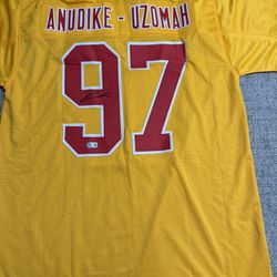 Felix Anudike-Uzomah Signed Autograph Custom Jersey - Beckett Coa - Kansas City Chiefs