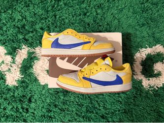 Travis Scott Jordan 1 Low Canary Yellow