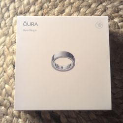 Oura Ring 4 Silver Size 10 Brand New Never Opened