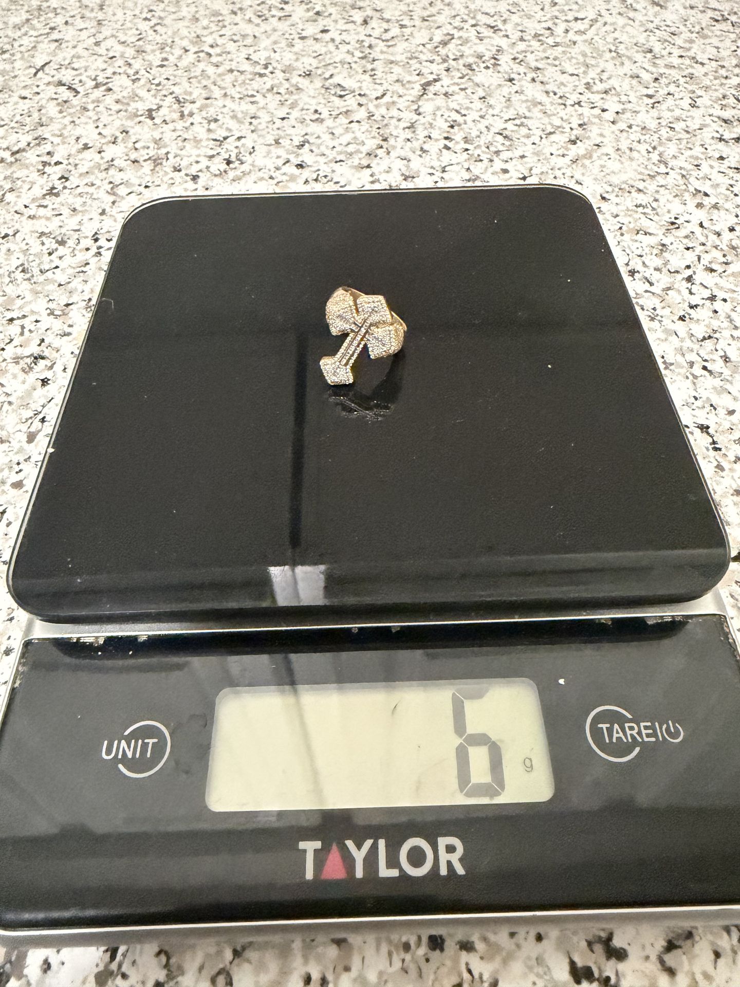 Cross Ring - Natural Diamonds