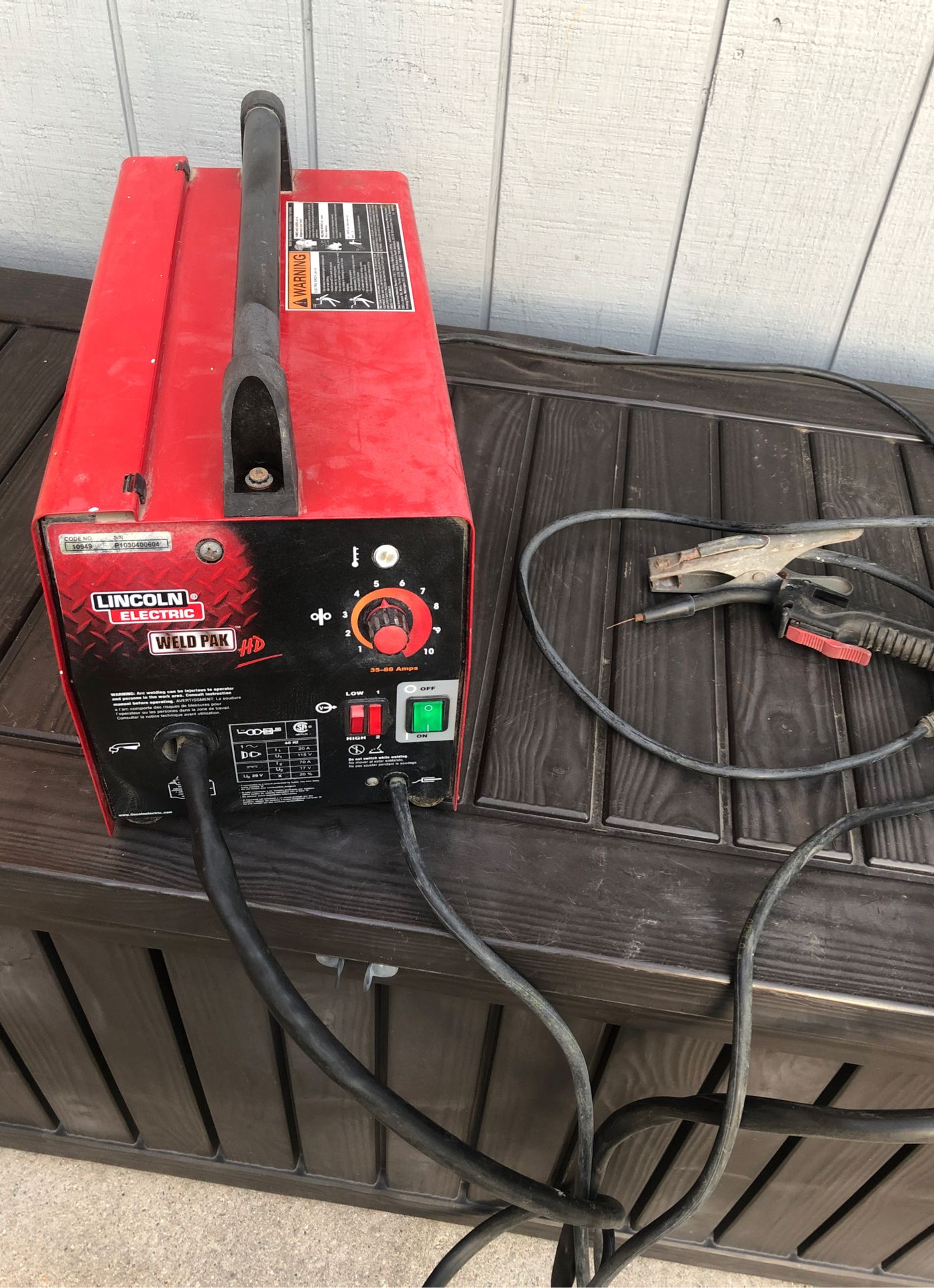 PENDING PICK UP Lincoln electric weld pak $60