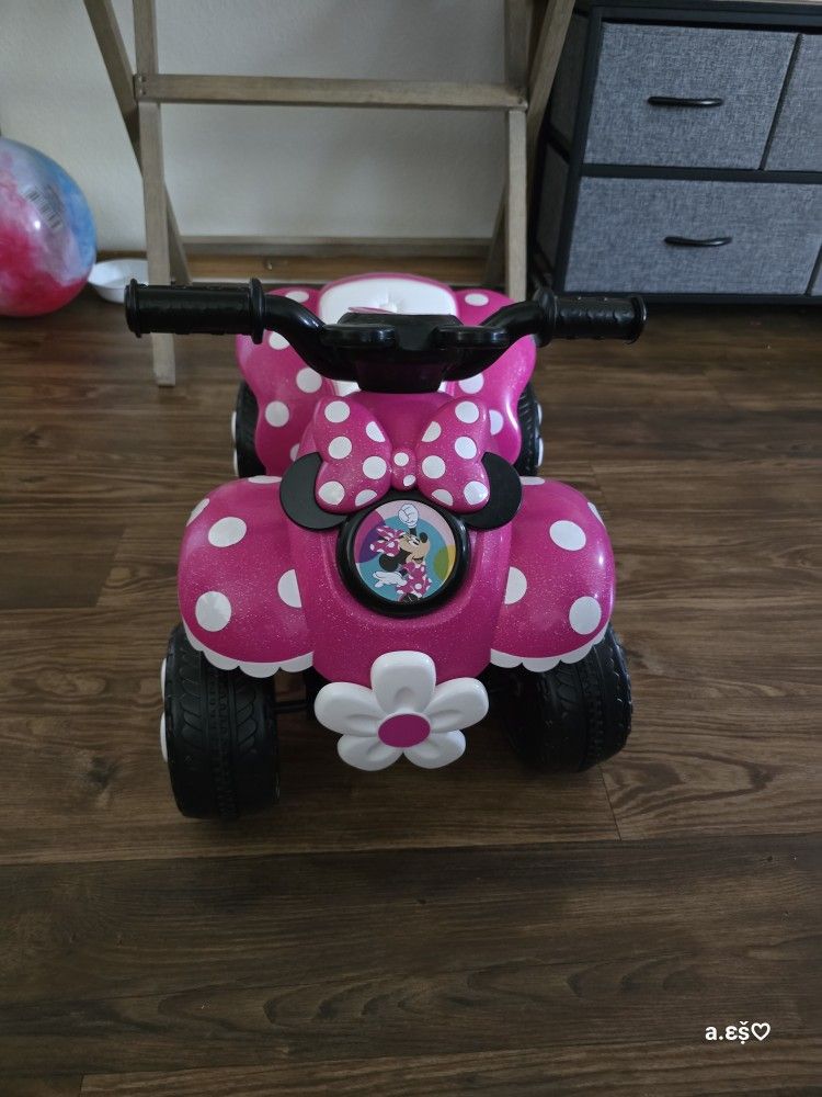 Minnie Mouse Quad 6V For Toddler Ride On