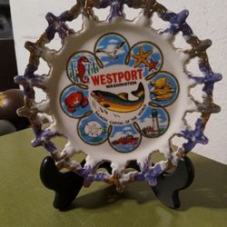 Vintage Westport, WA Souvenier Wall Plate