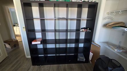 Ikea Kallax Black Brown Book shelf selves storage unit 5x5 kalax