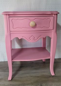 Pink nightstand/ side table