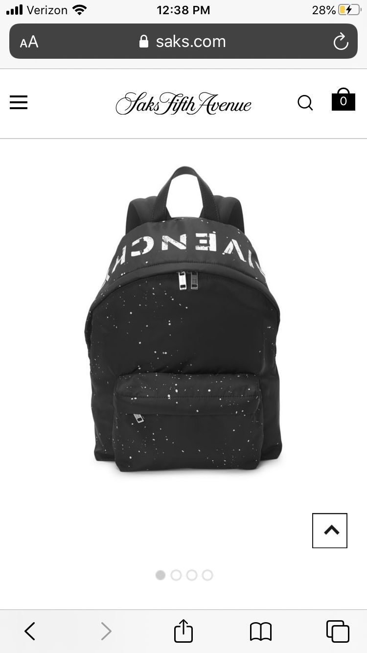 GIVENCHY urban logo men’s backpack