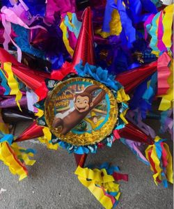 Curious George 3D star pinata