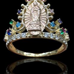 ANILLO VIRGEN ORO 14K