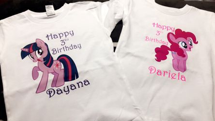 My little pony birthday shirts personalized/ camisas/playeras personalizadas para cumpleaños